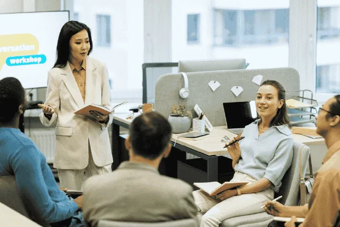 A new business owner reviewing funding and grant options